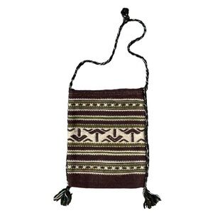 Vintage 70s Hippie Boho Wool Baja Bag